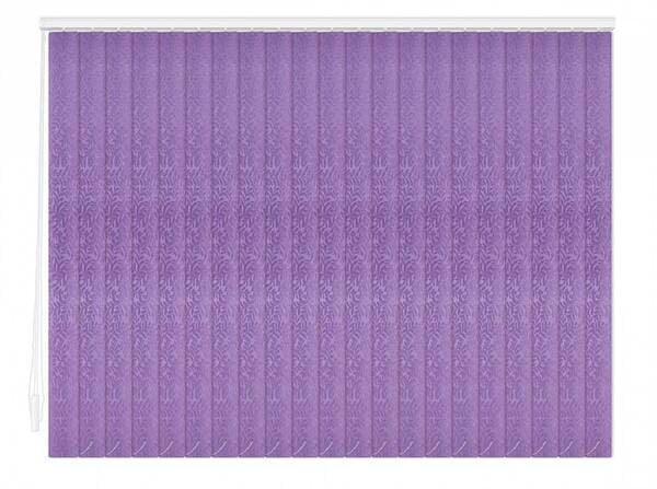 Пластиковые вертикальные жалюзи Джунгли-лиловый цена. Купить в «Мастерская Жалюзи»